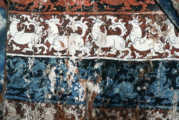Outer Chörten, ceiling