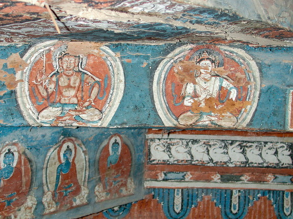 Outer Chörten, ceiling
