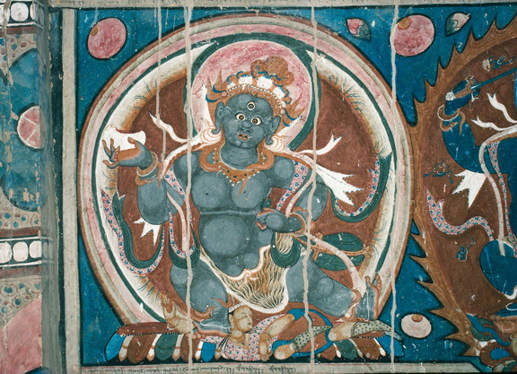 Protective themes in entrance area