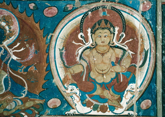 Protective themes in entrance area